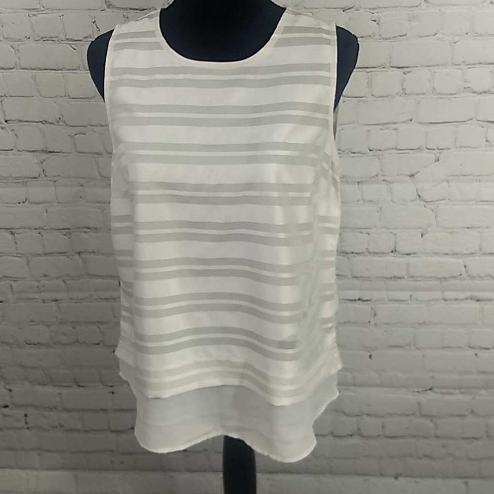 Banana Republic Winter White Sleeveless Top